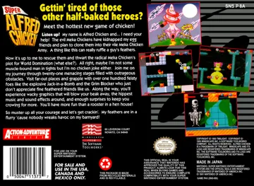 Super Alfred Chicken (USA) box cover back